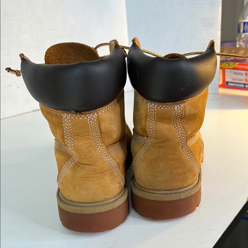 Timberland Tan Leather Boots men’s size 7 - Picture 4 of 9